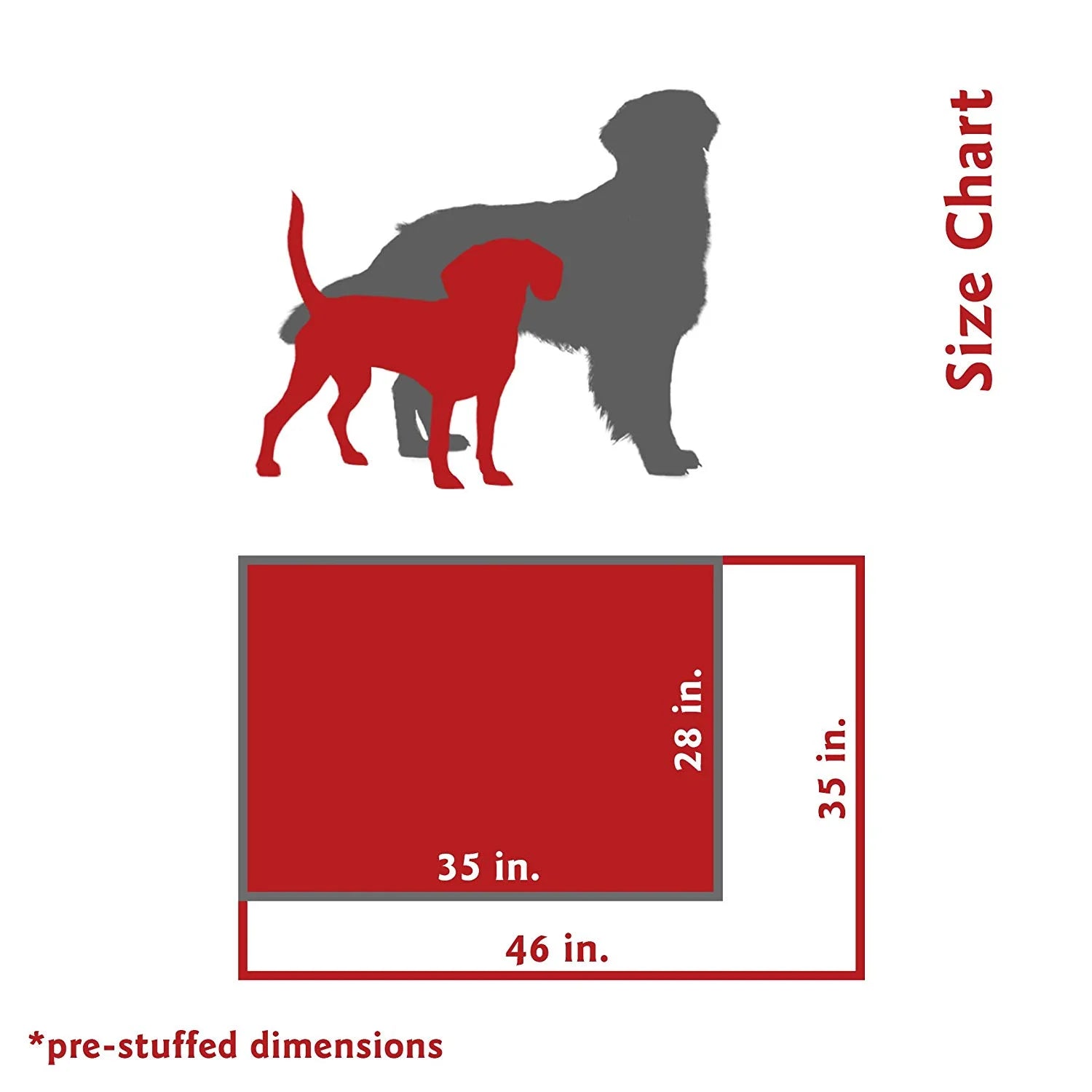 Super Value Machine Washable Dog Bed, Medium, Red
