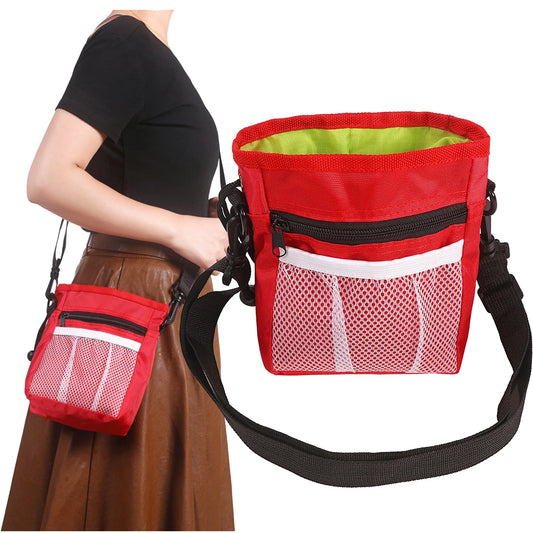 Drawstring Dog Treat Bag to Carry Pet Toys Food Poop Bag Pet Pouch Hands Free Training Waist Bag Pet Product