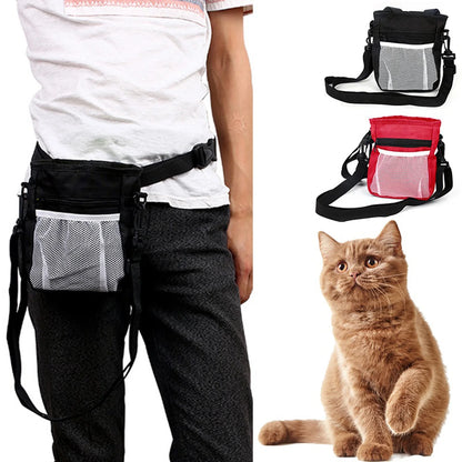Drawstring Dog Treat Bag to Carry Pet Toys Food Poop Bag Pet Pouch Hands Free Training Waist Bag Pet Product