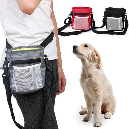 Drawstring Dog Treat Bag to Carry Pet Toys Food Poop Bag Pet Pouch Hands Free Training Waist Bag Pet Product